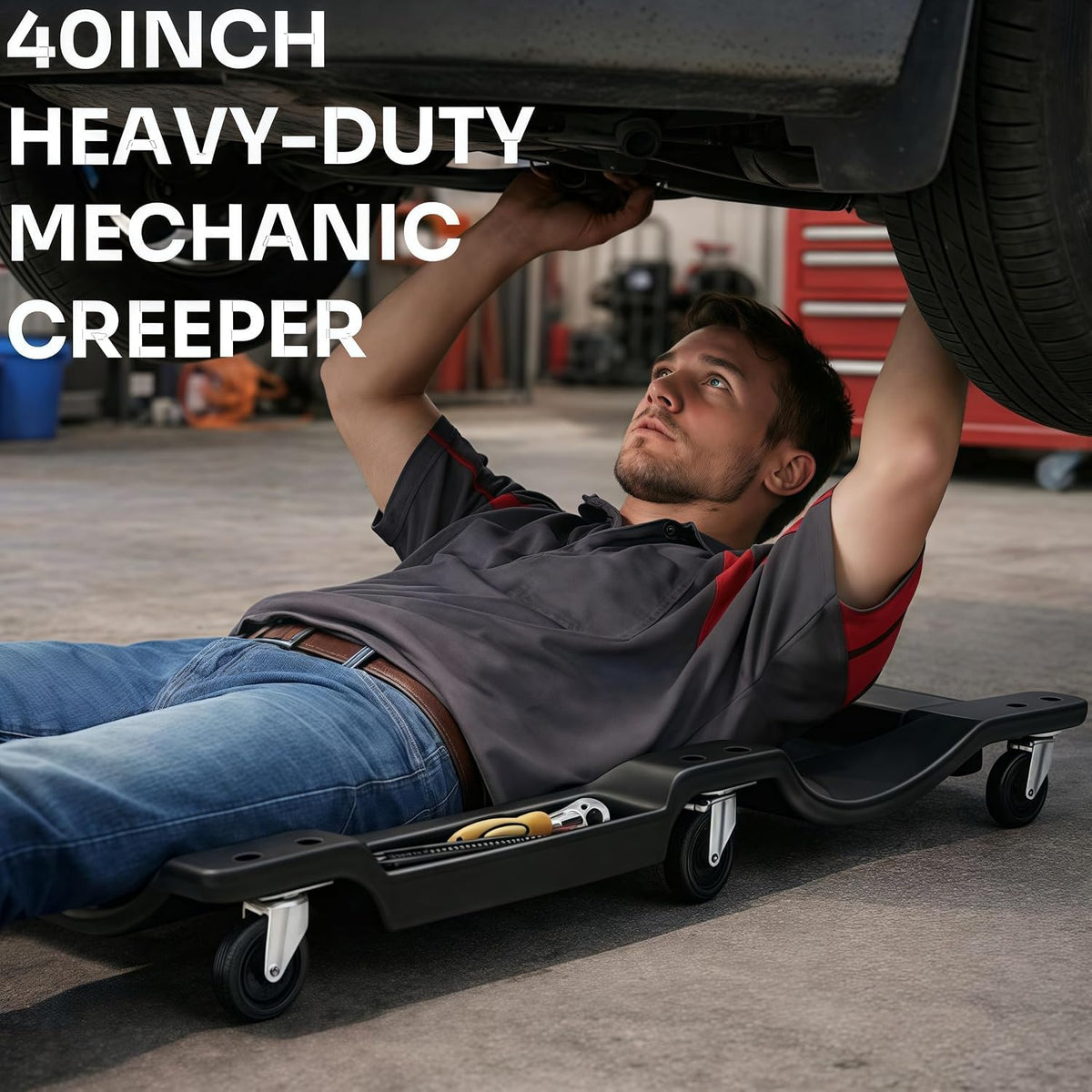 40 Inch Low Profile Mechanic Creeper X1418