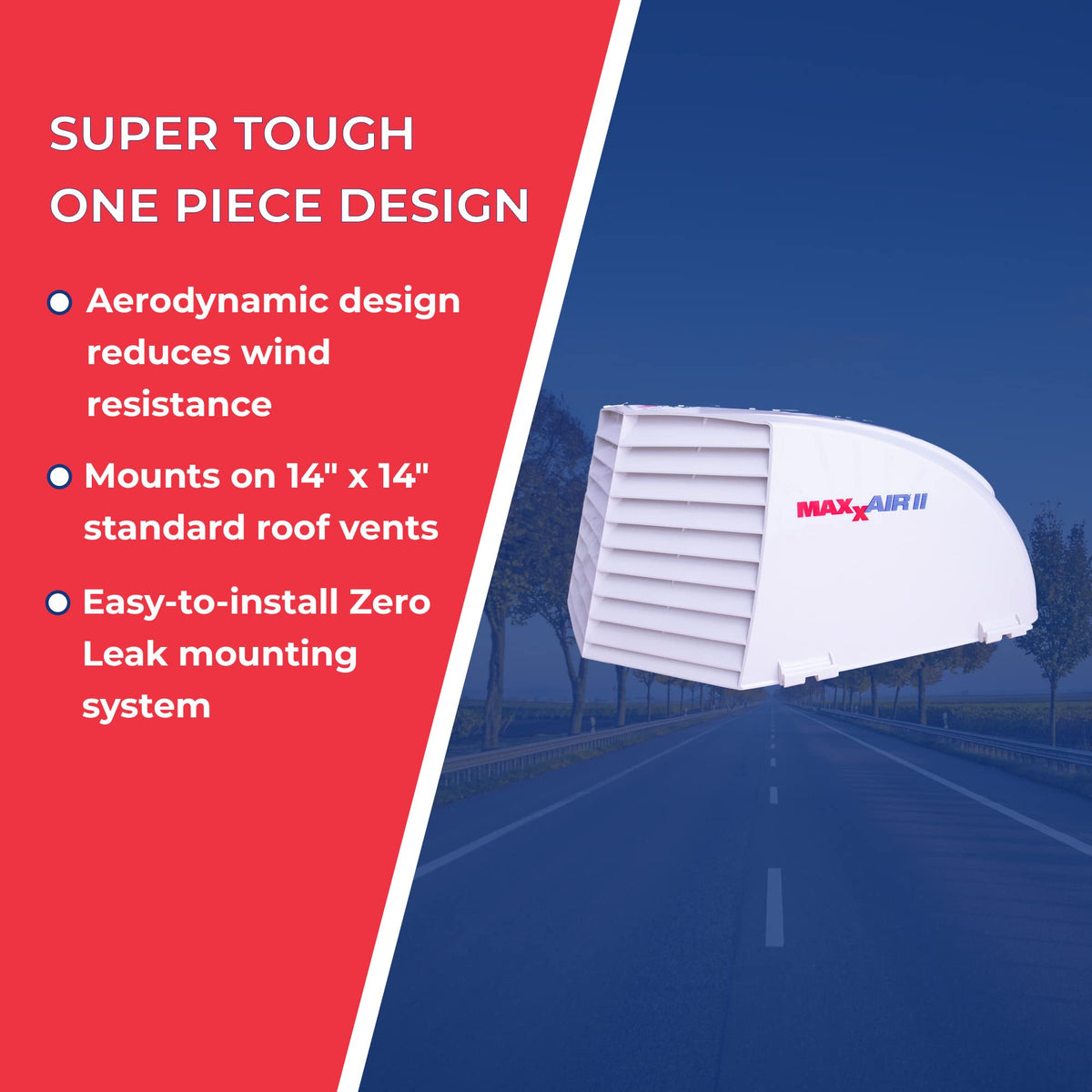 White RV Roof Vent Cover G961770