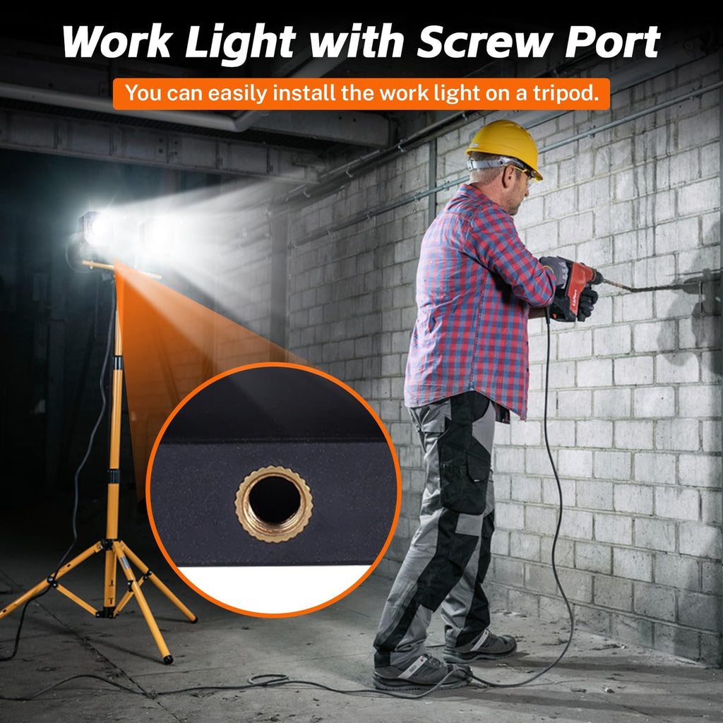 3 Pack 4000mAh 840 Lumens Magnetic Rechargeable Work Light X56679