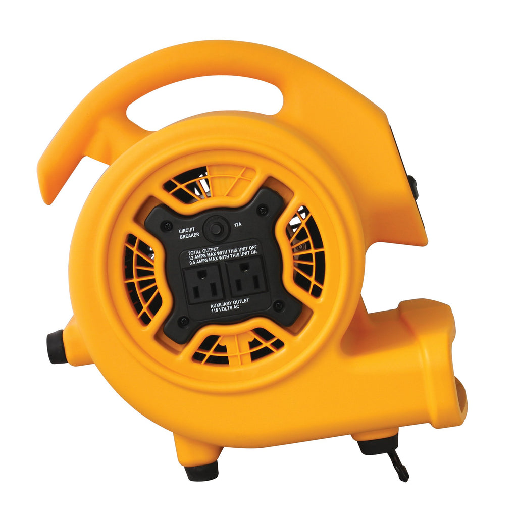 1/5 HP 800 CFM Centrifugal Air Mover, Carpet Dryer, Floor Fan, Blower, Yellow K47728