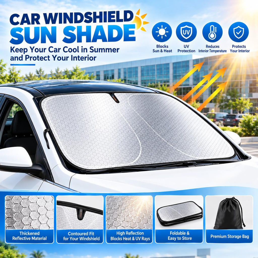 Car Windshield Sun Shade Graphene UV Protection I367951