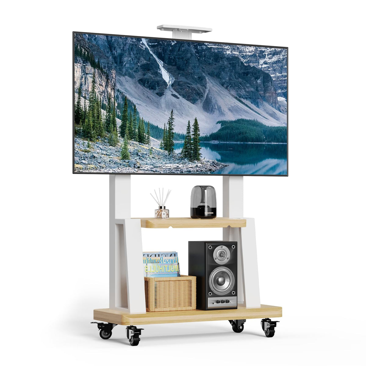 TV Stand on Wheels for 32-75 Inch TVs C644