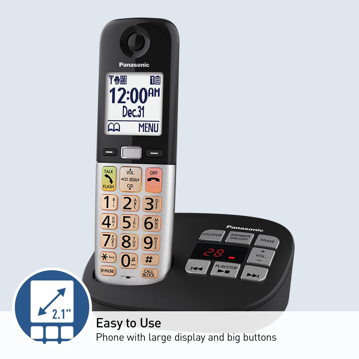 Cordless Phone with Volume Boost and Slow Talk I65787