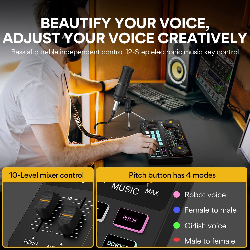 Podcast Equipment Bundle with Audio Mixer G353981
