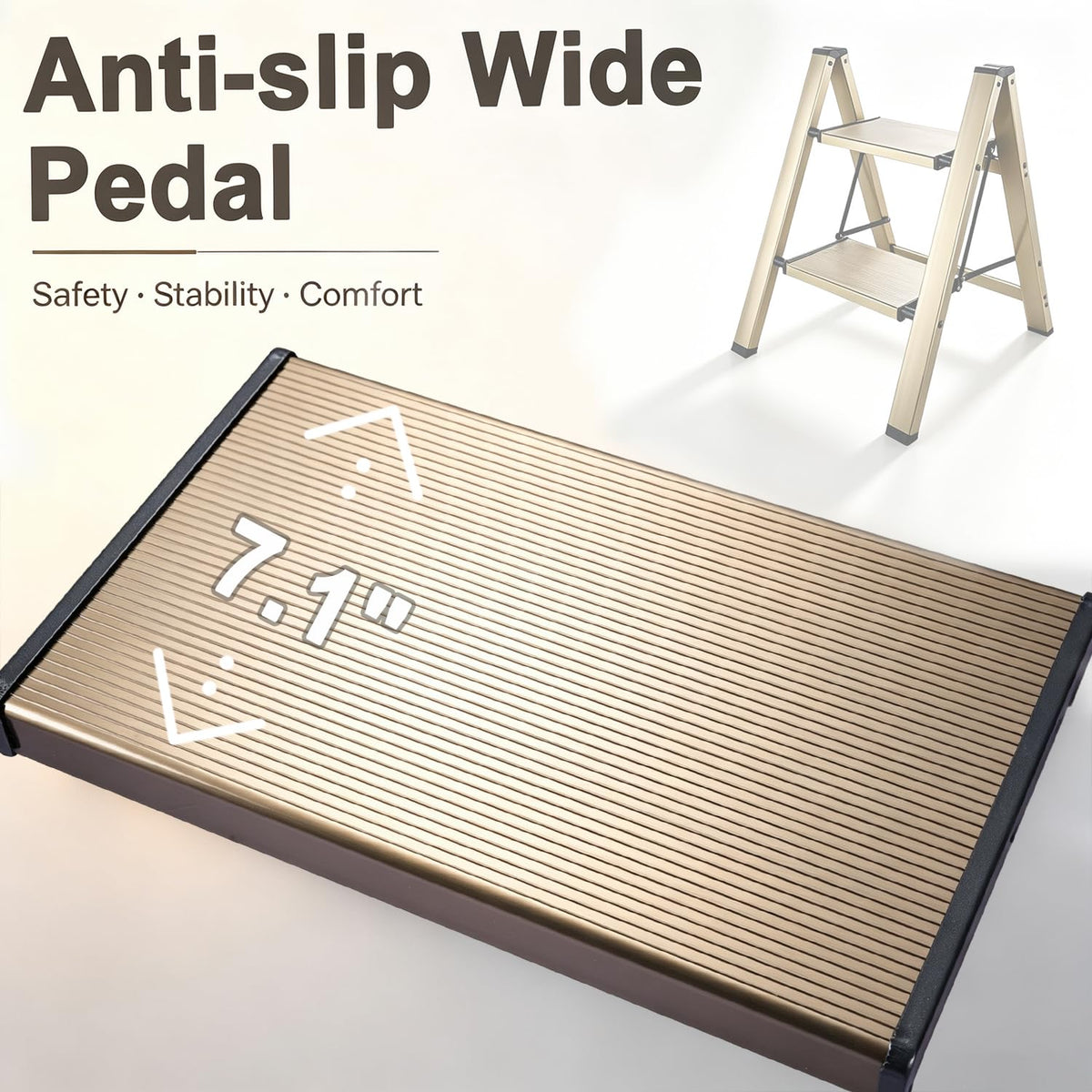 Foldable Aluminum Step Stool Q857515