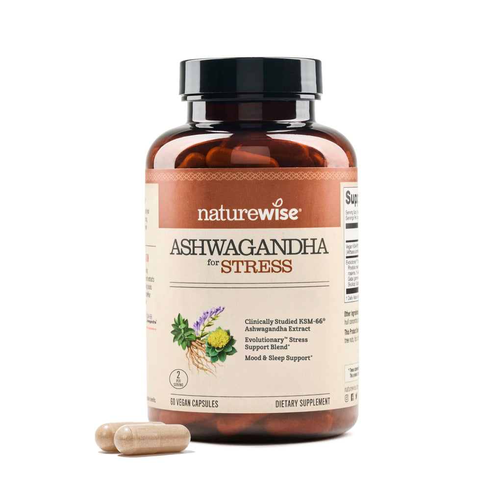 Ashwagandha with KSM-66 Extract GABA L-Theanine Rhodiola Rosea 60 Capsules M953