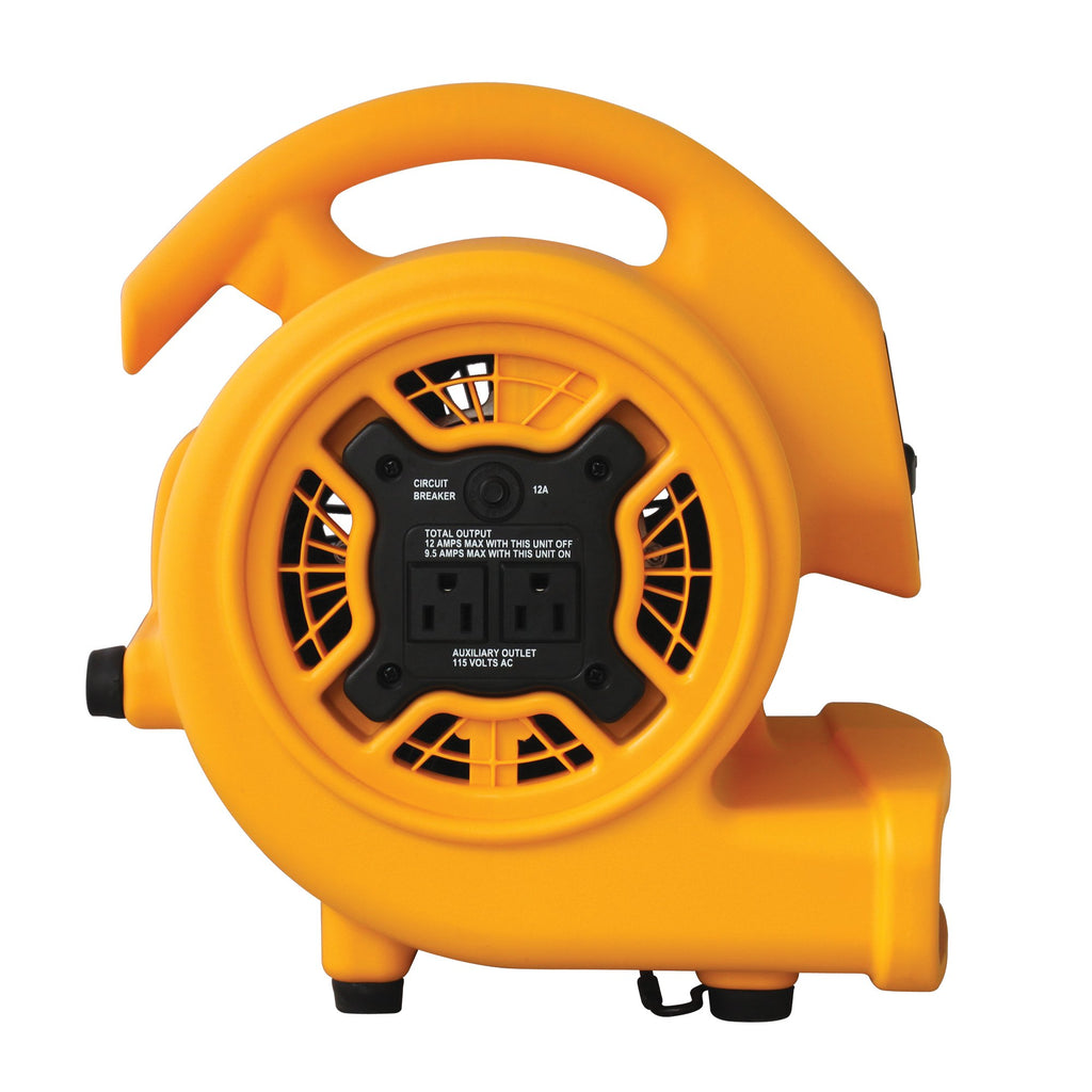 1/5 HP 800 CFM Centrifugal Air Mover, Carpet Dryer, Floor Fan, Blower, Yellow K47728