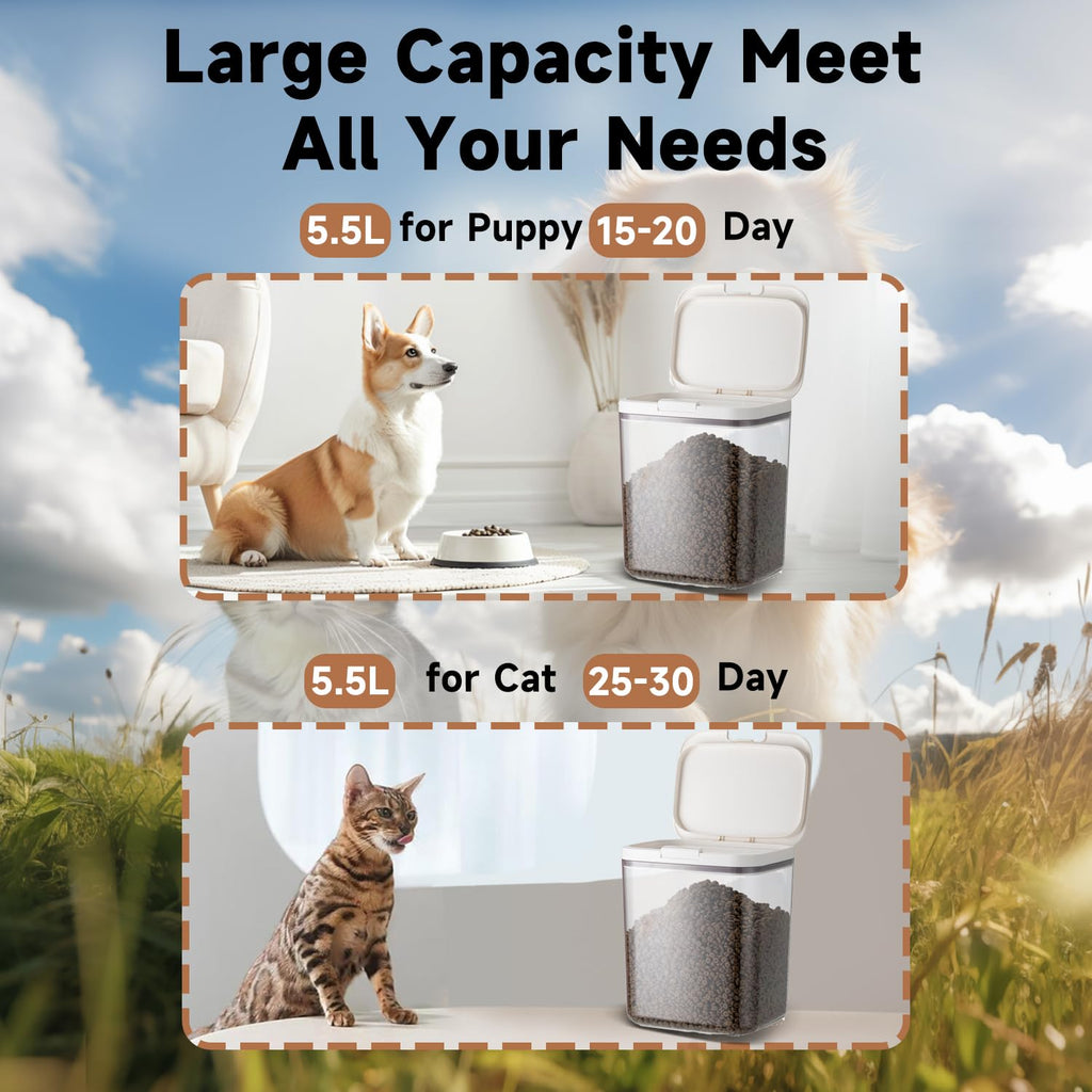 5 lbs Airtight Pet Food Storage Container with Lid N537