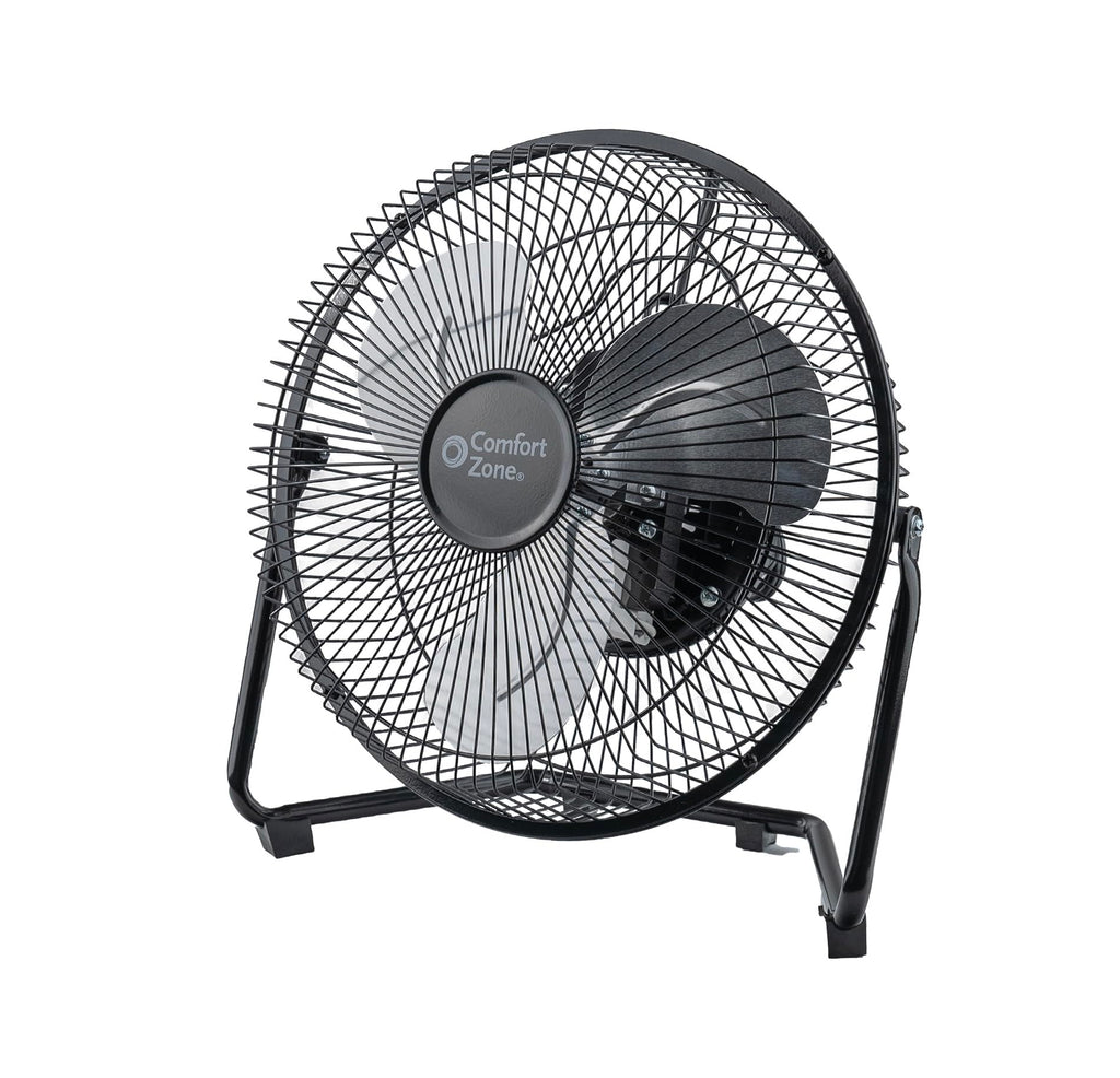 9 inch 3 Speed Metal Floor or Table Fan with Carry Handle X144