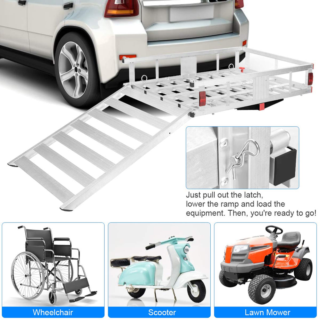 Aluminum Cargo Carrier with Ramp I2880