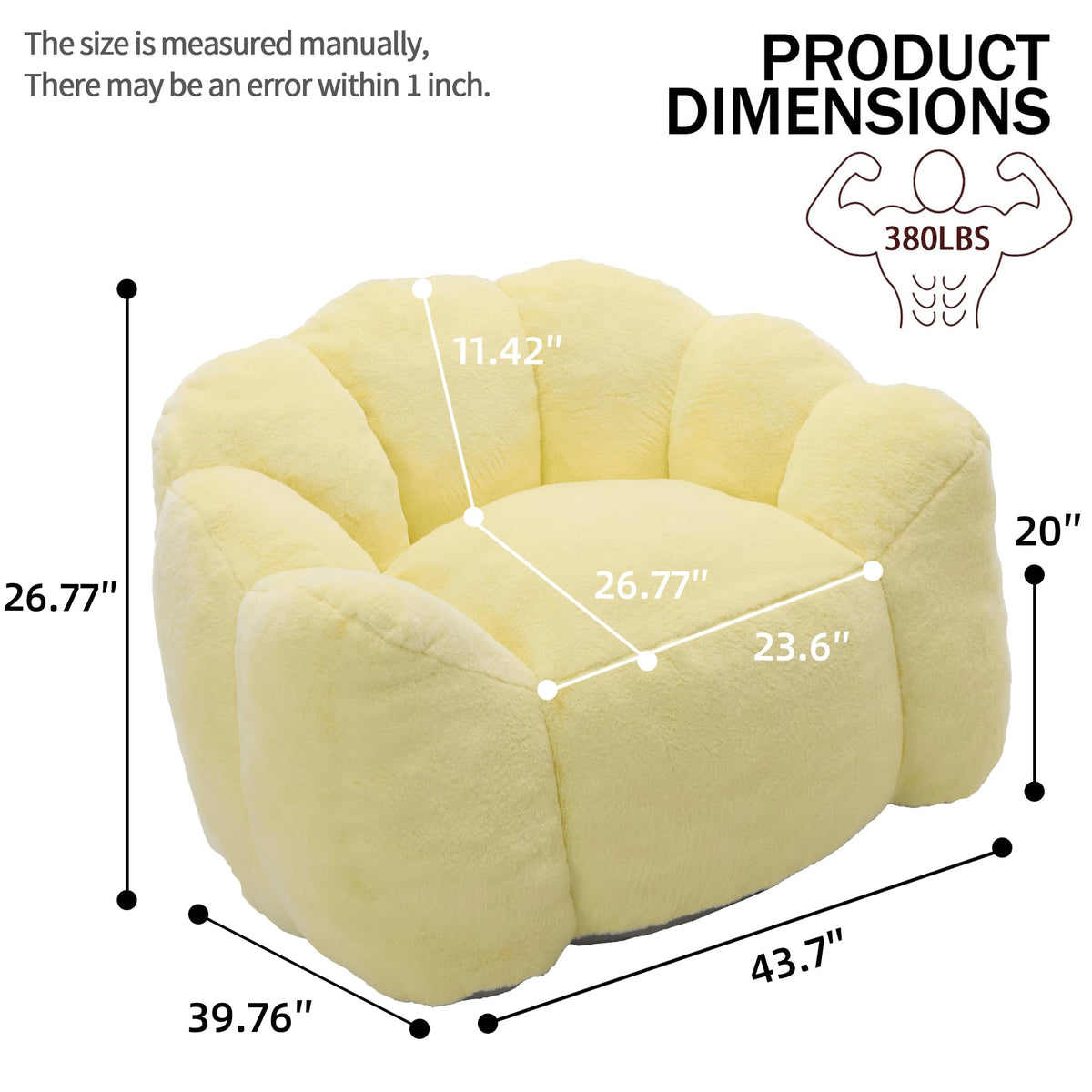 Lotus Bean Bag Chair with Pull Ring E818