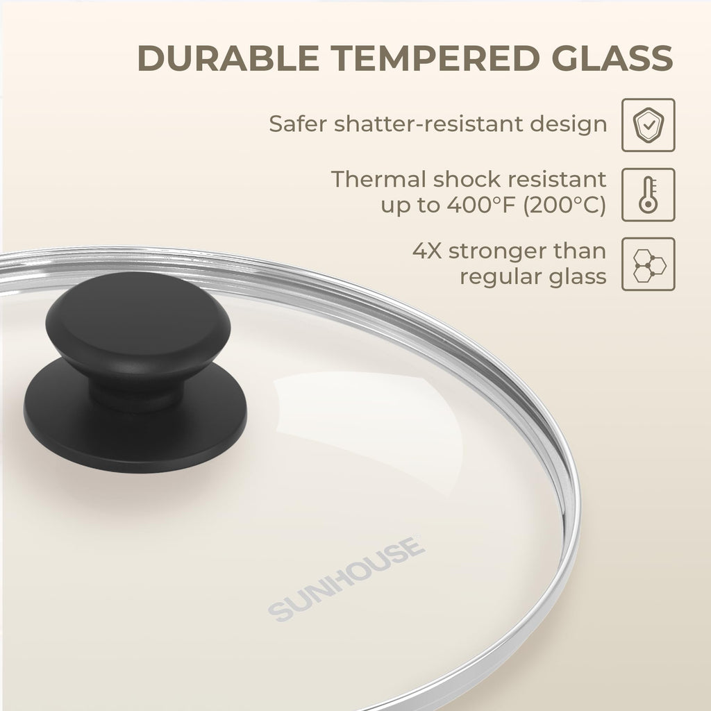 10 Inch Tempered Glass Pan Lid J384