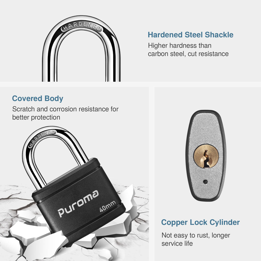 Black Keyed Padlock S3751