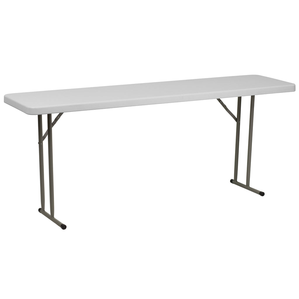 6-Foot White Plastic Folding Training Table N25567