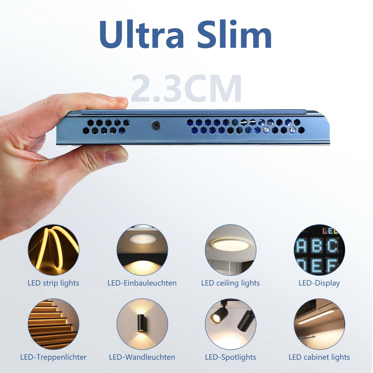 12V 200W Ultra Slim LED Power Supply K875