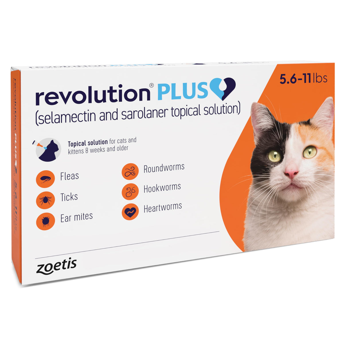 Topical Solution for Cats 5.6-11 lbs 1-Month Supply T600592
