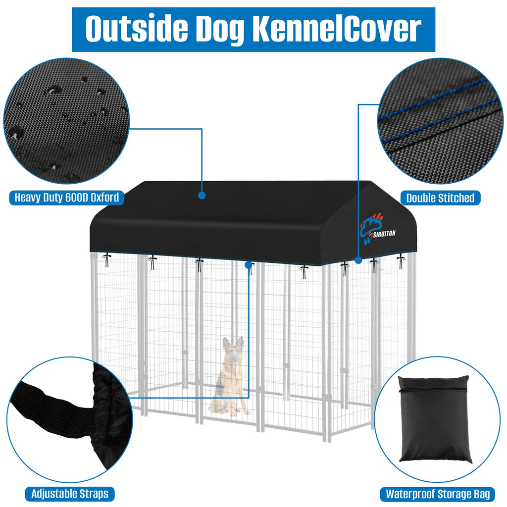 8x4FT Heavy Duty 600D Oxford Dog Kennel Replacement Cover X52982