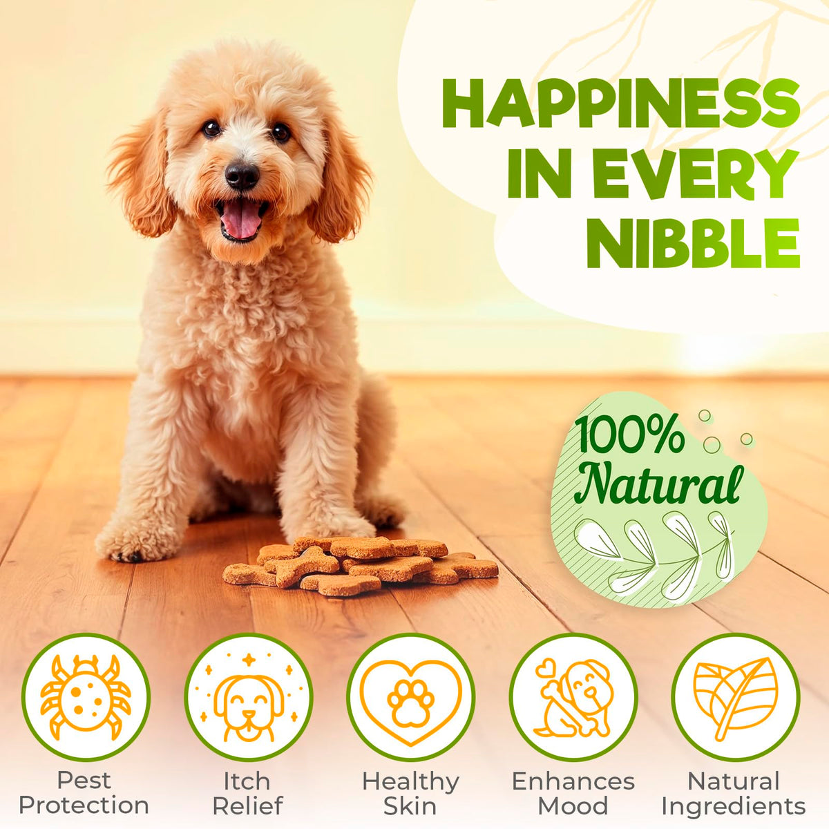 Chicken Flavour Flea and Tick Dog Chews 150 Count U418