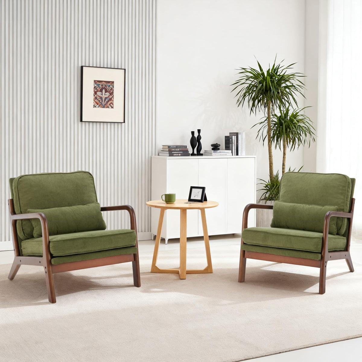 Mid Century Accent Chairs Set of 2 A7877