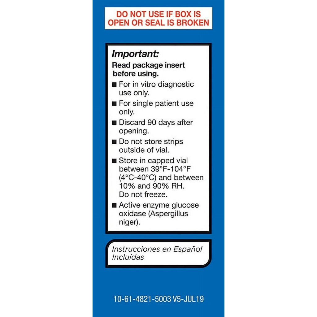 Blood Sugar Test Strips 50ct I71082