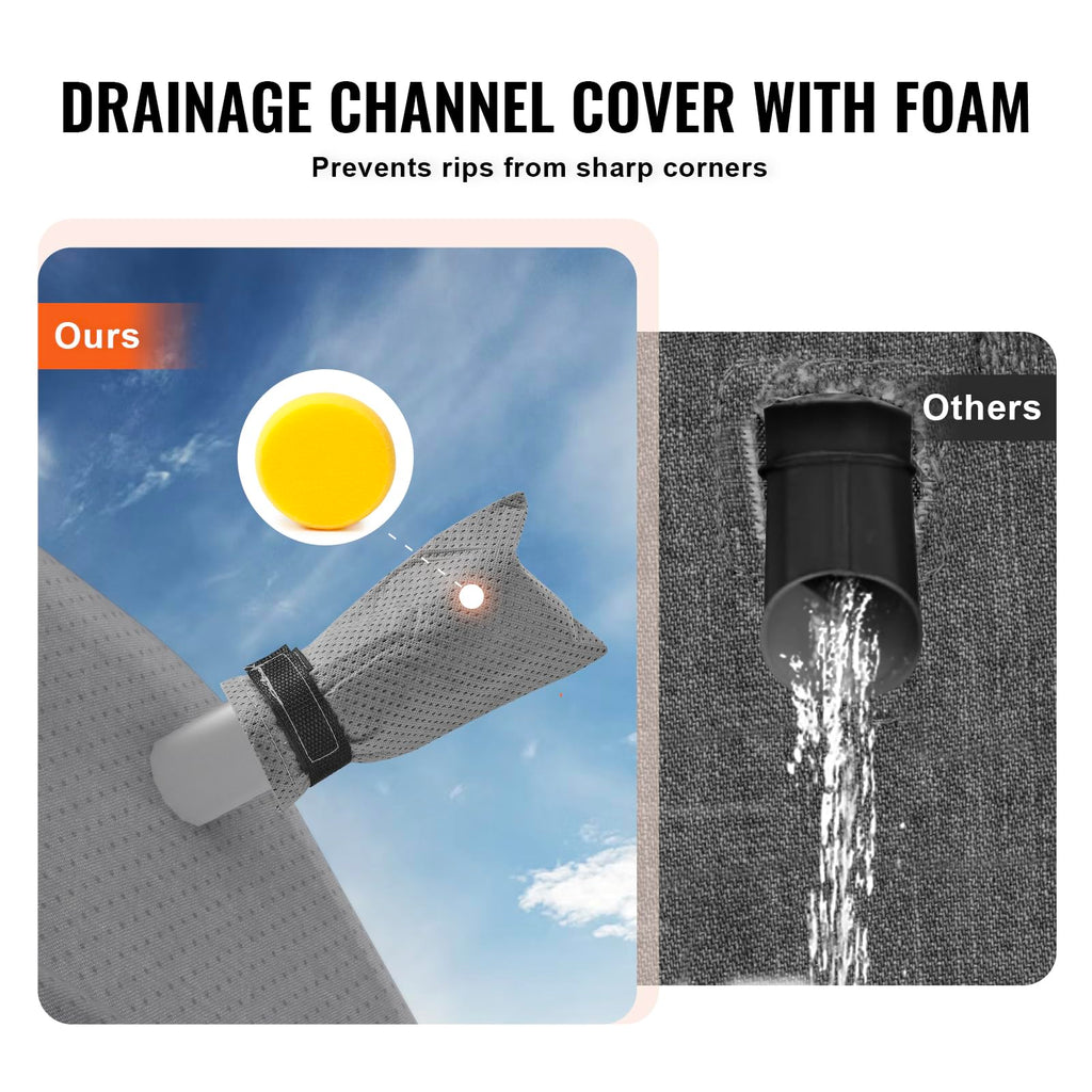 40-43 ft Non-Woven Fabric Waterproof RV Cover with Storage Bag I352