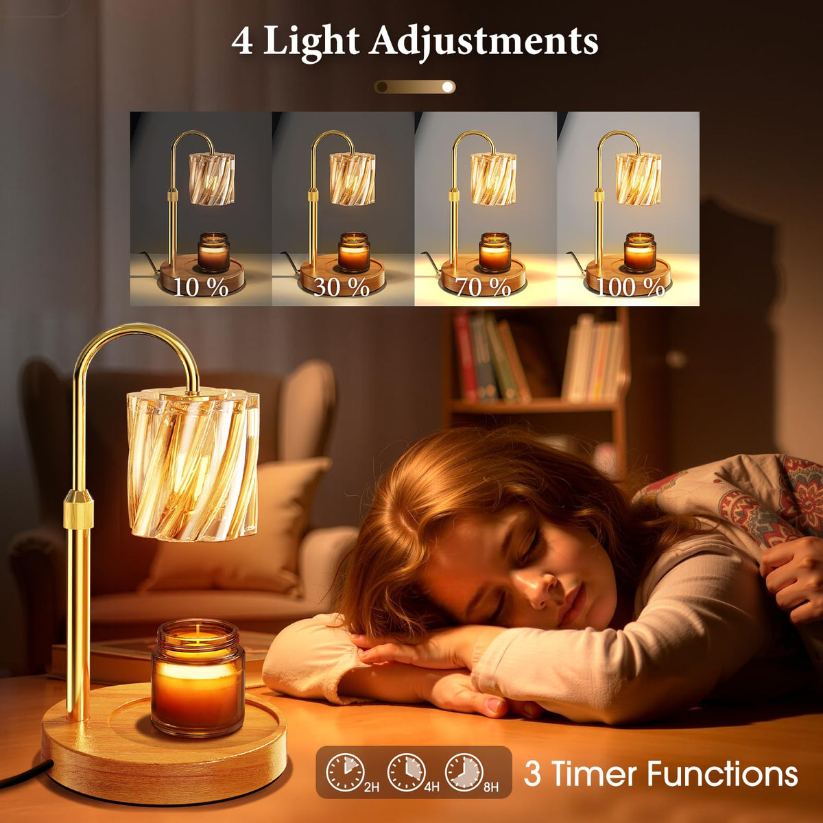 Candle Warmer Lamp with Timer Dimmer Y825876