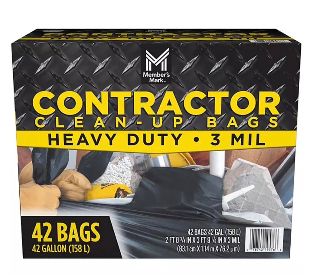 Commercial Contractor Clean-Up Trash Bags 42 gal. 42 ct. K3380