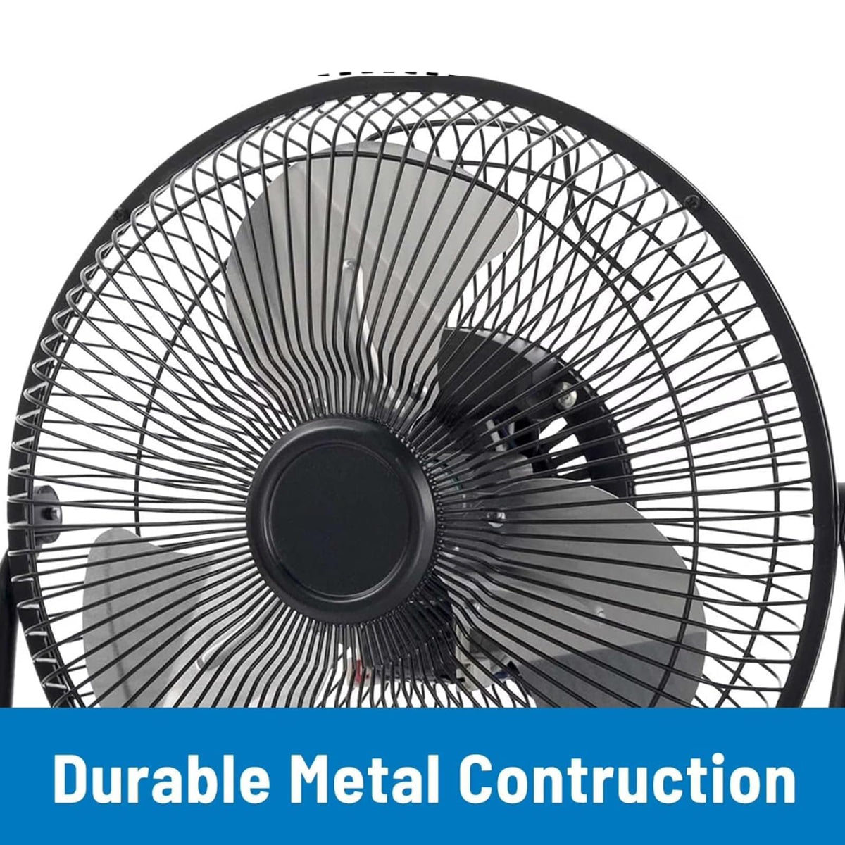 8 Inch 3-Speed High Velocity Metal Floor Fan J4337