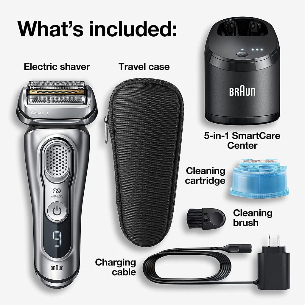 Electric Razor for Men, Waterproof Foil Shaver, Wet & Dry Shave, Silver C719678