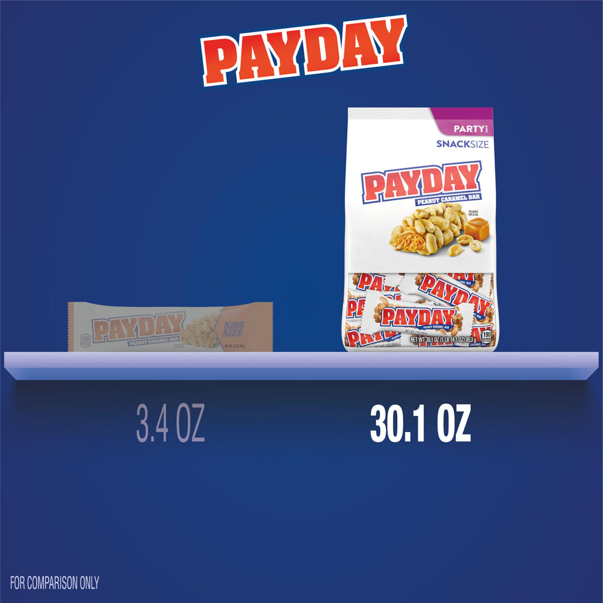 Peanut Caramel Snack Size Candy 30.1 oz G98359
