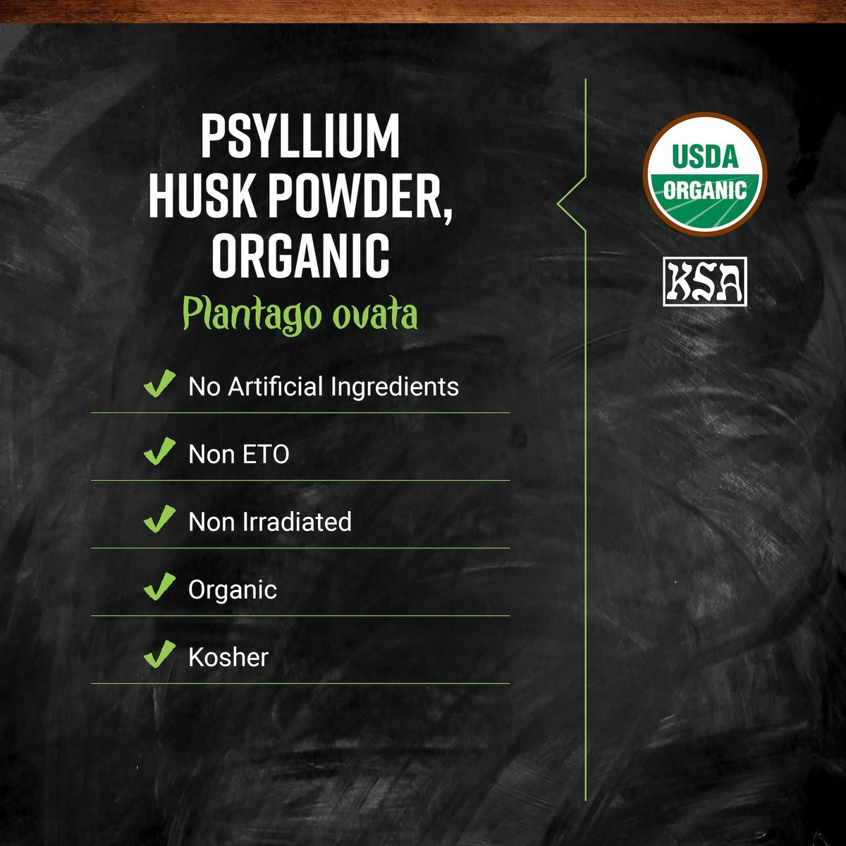Organic Psyllium Husk Powder 1lb M784