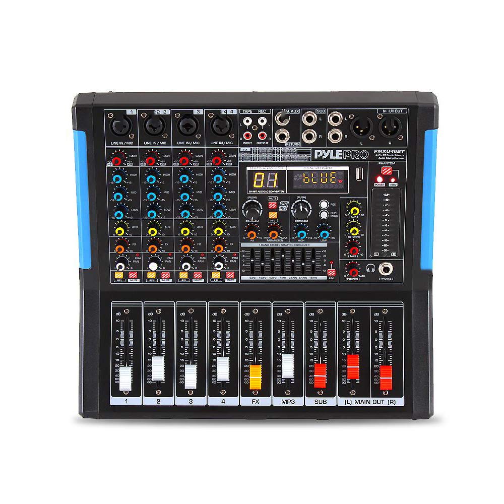 4-Channel Bluetooth Audio Mixer with USB and XLR C84409