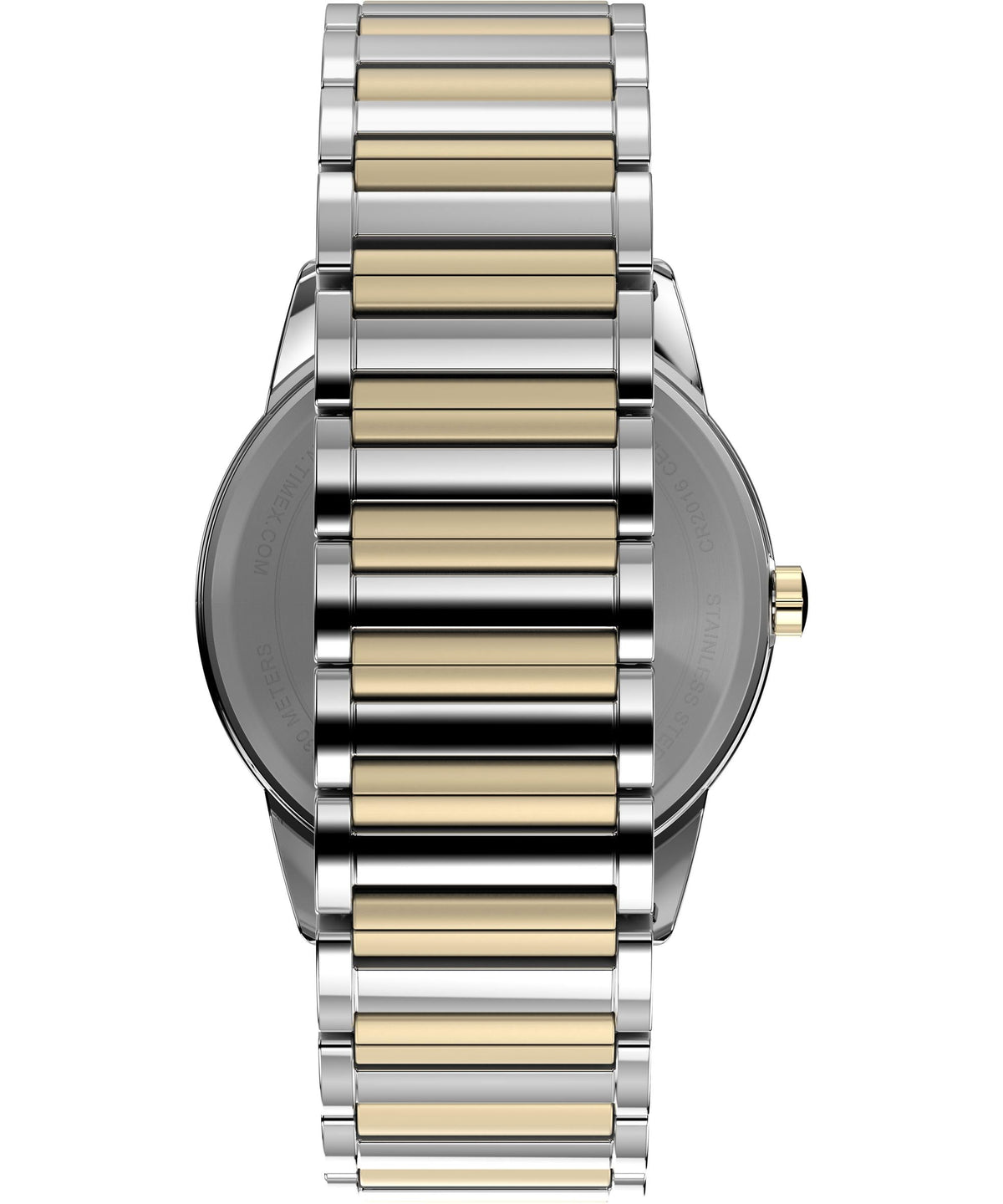 Men's 40mm Watch Two-Tone Expansion Band White Dial V4165