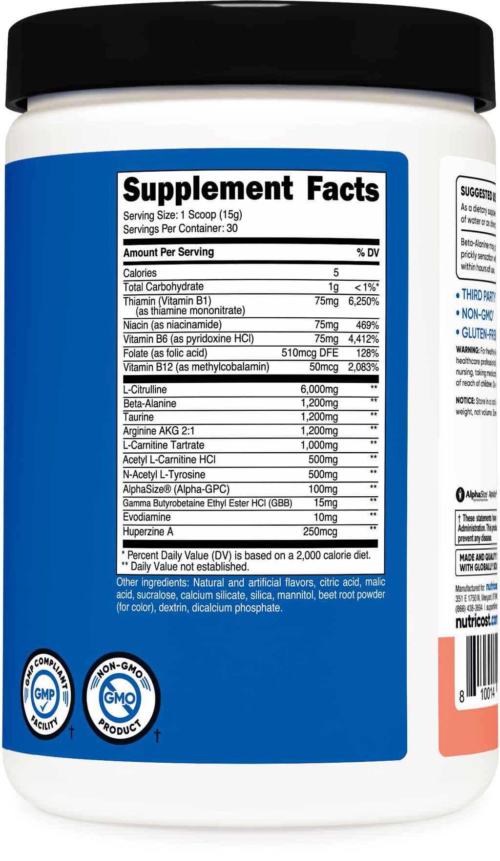 Stim-Free Pre-Workout 30 Servings K4614