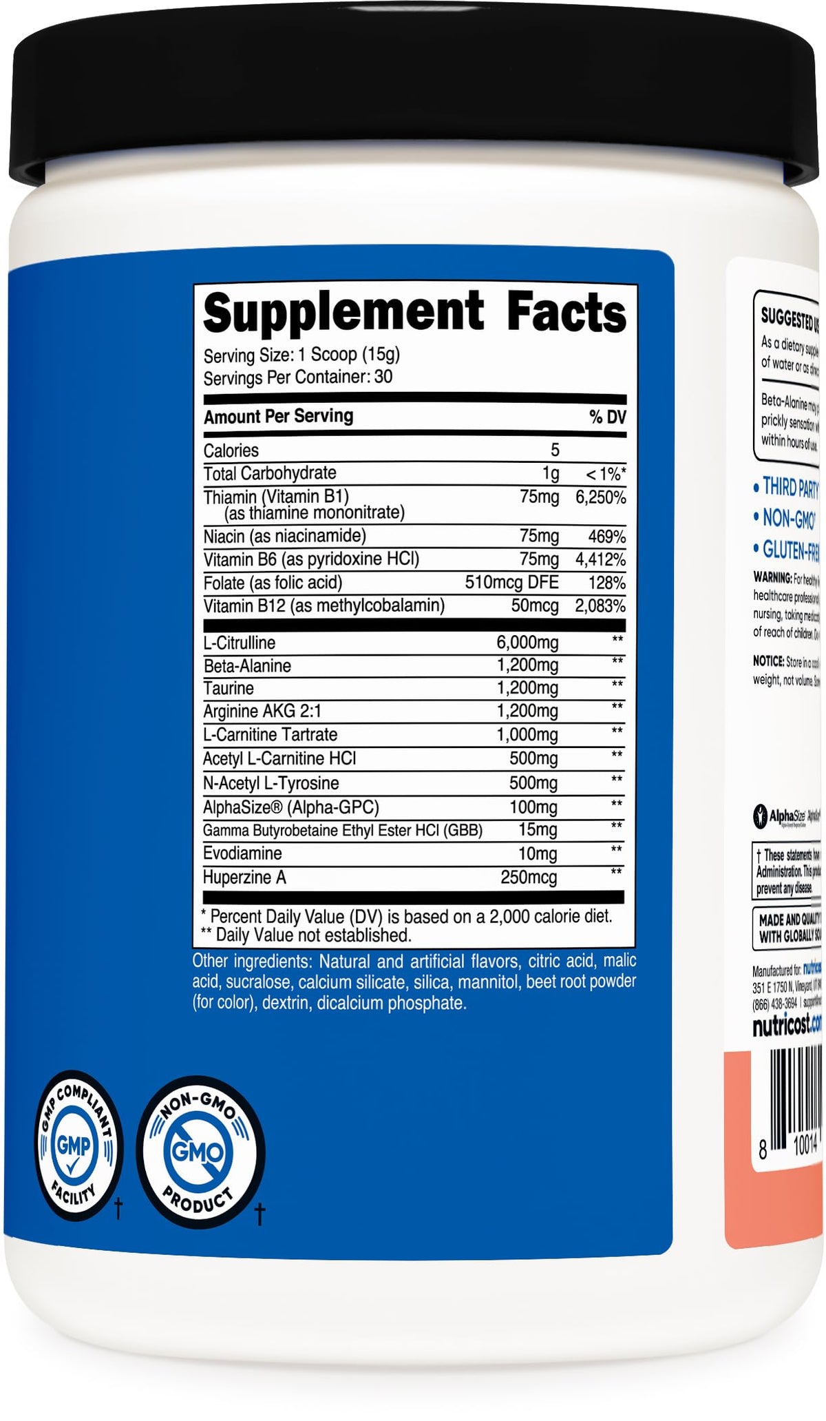 Stim-Free Pre-Workout 30 Servings K4614