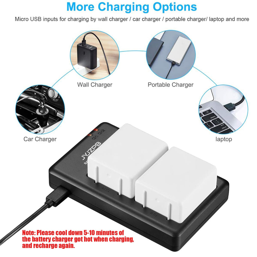2 Pack 4800mAh Batteries with Dual Battery Charger C383
