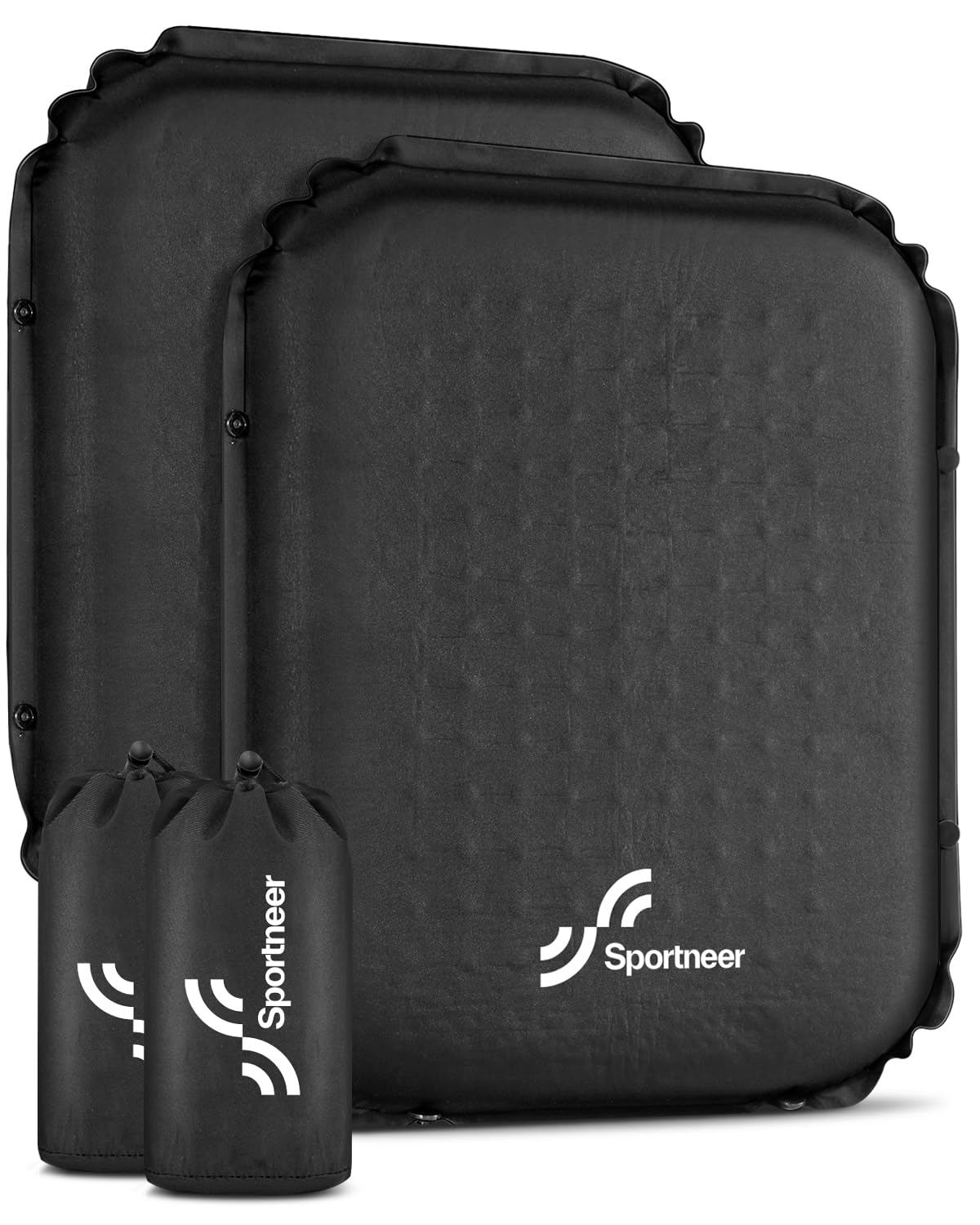 Inflatable Self-Inflating 2" High Rebound Foam Seat Cushion, 2 Pack X213587