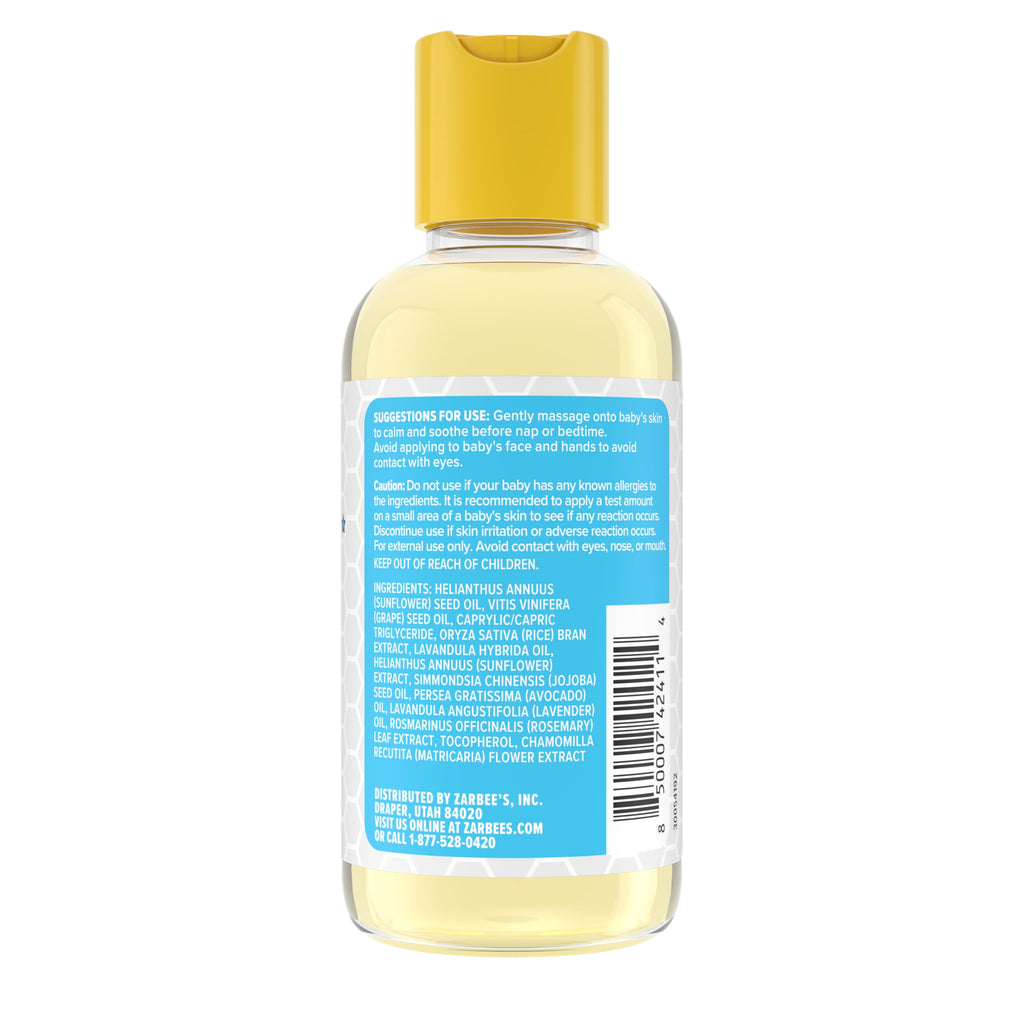 Baby Calming Massage Oil, Lavender & Chamomile, 4 fl oz I426