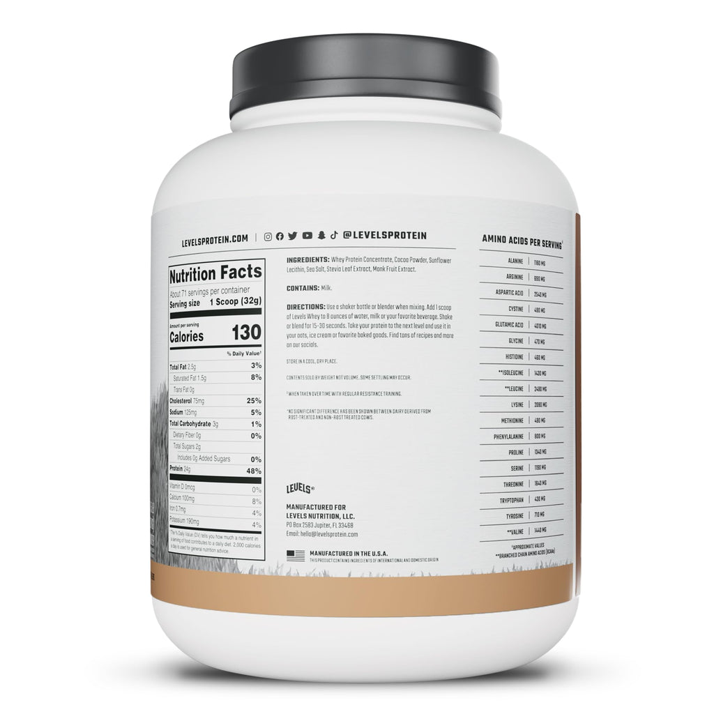 Whey Protein Powder Pure Chocolate 5LB H7113