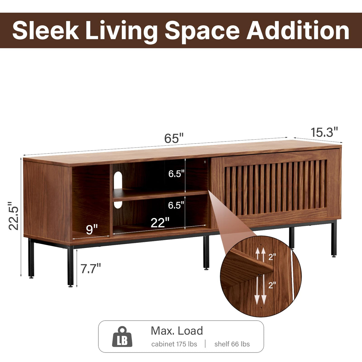 Farmhouse TV Stand for 65-70 Inch TVs with Sliding Barn Door C588