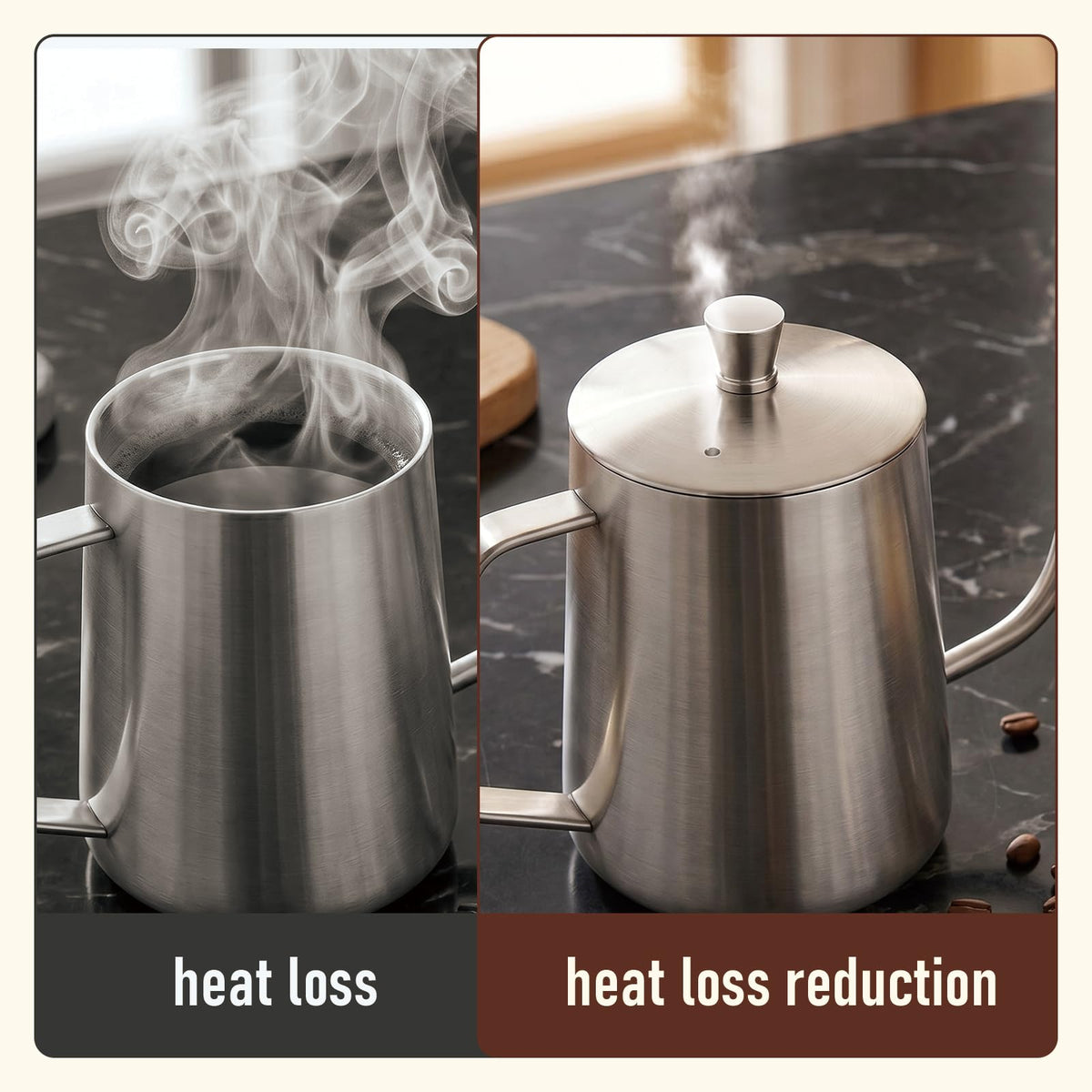 20 oz Stainless Steel Pour Over Kettle I850