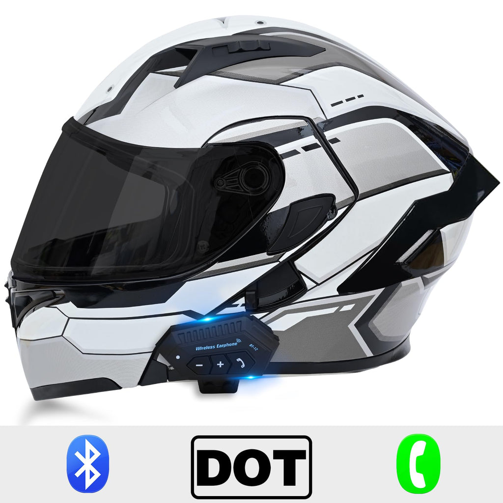 DOT Approved Flip Up Full Face Modular Motorcycle Helmet with Dual Visor X603
