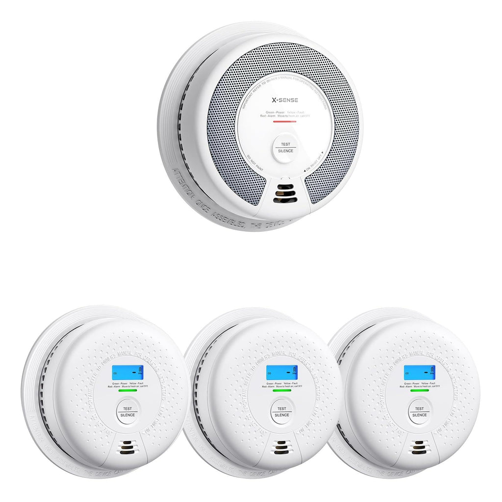 Wireless Interconnected Smoke and Carbon Monoxide Alarm 1-Pack and 3-Pack Q742