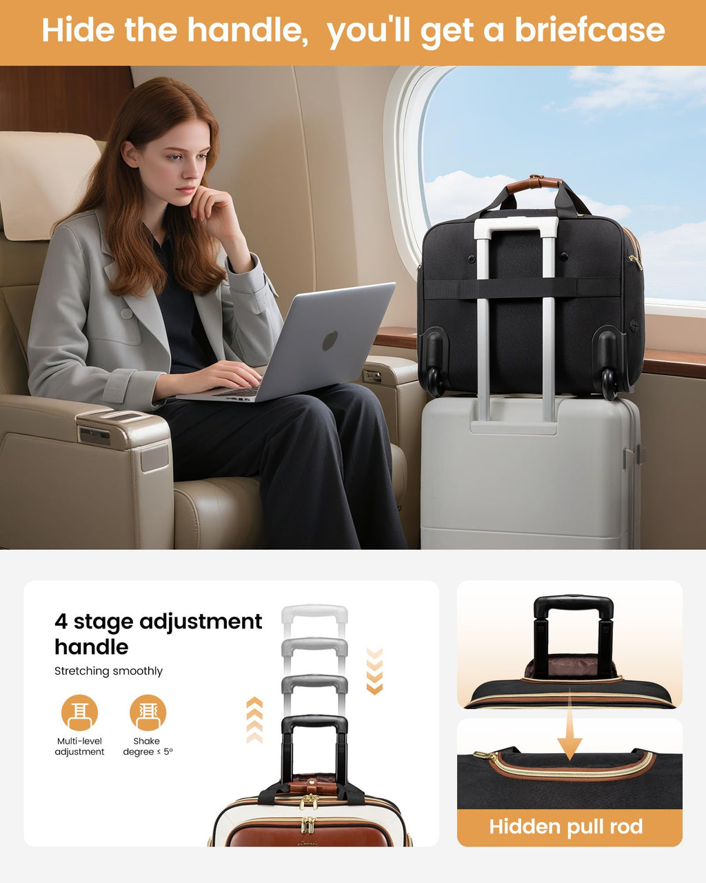 Rolling Laptop Bag with Wheels P759009