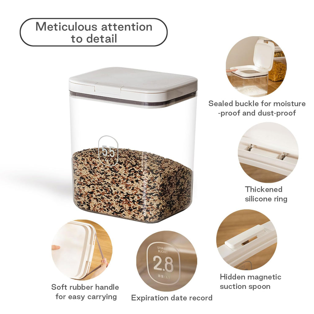 5 lbs Airtight Pet Food Storage Container with Lid N537