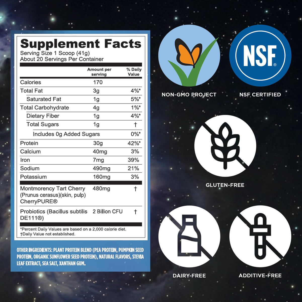 Vanilla Vegan Protein Powder 28.8 oz G712145