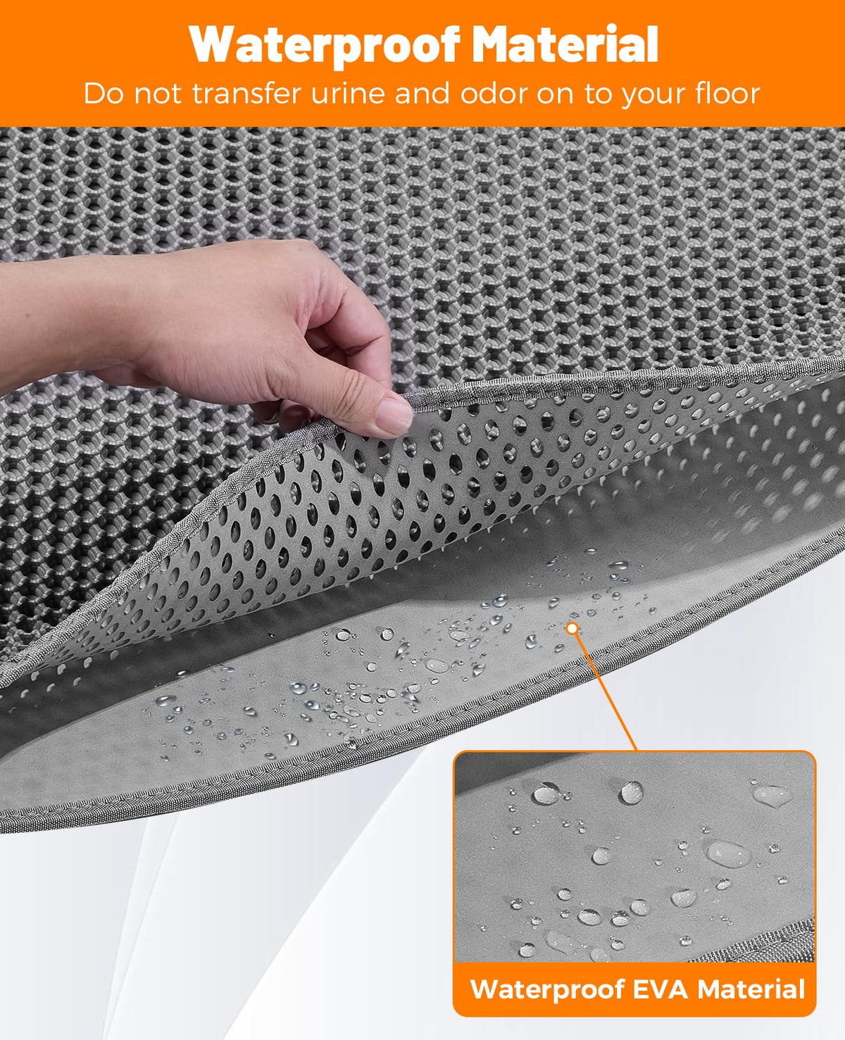 Extra Large Honeycomb Cat Litter Mat 46"x26" D954593
