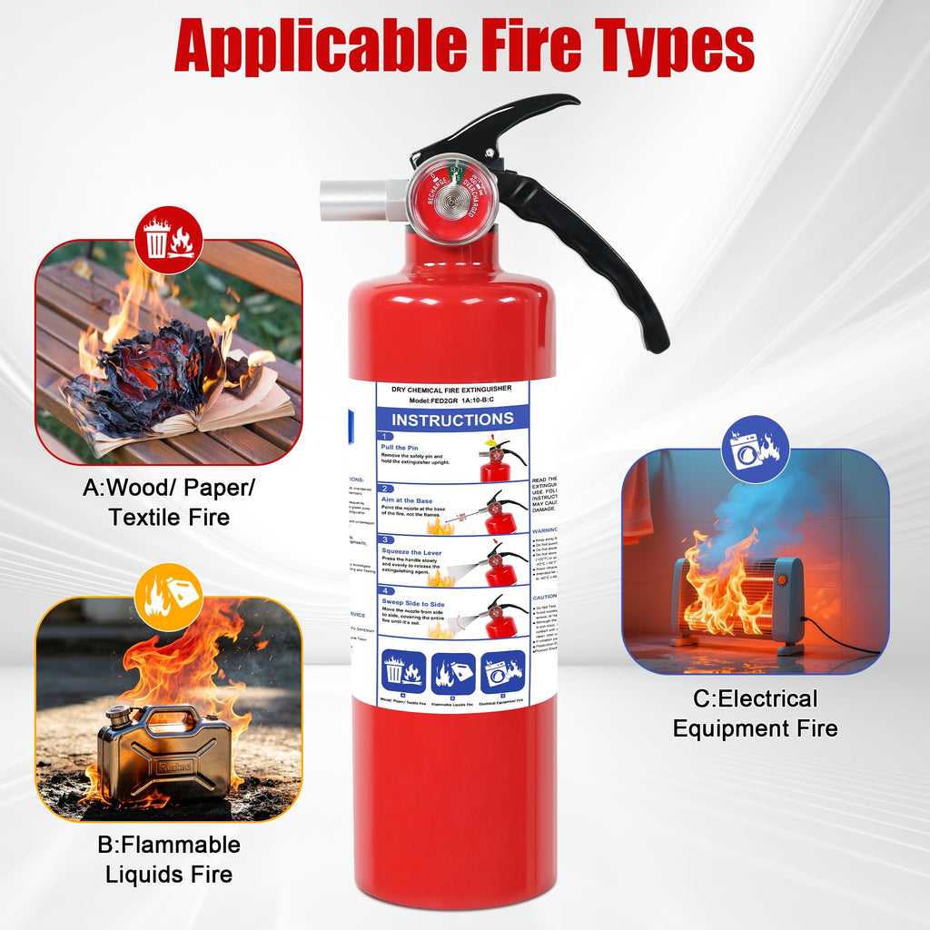 2.5lb ABC Dry Chemical Fire Extinguisher O420220
