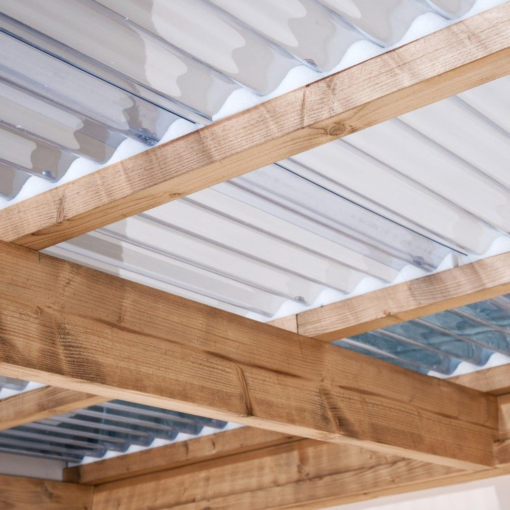 Clear Polycarbonate Roofing Panels 20-Pack 21 in. W x 72 in. L U6212