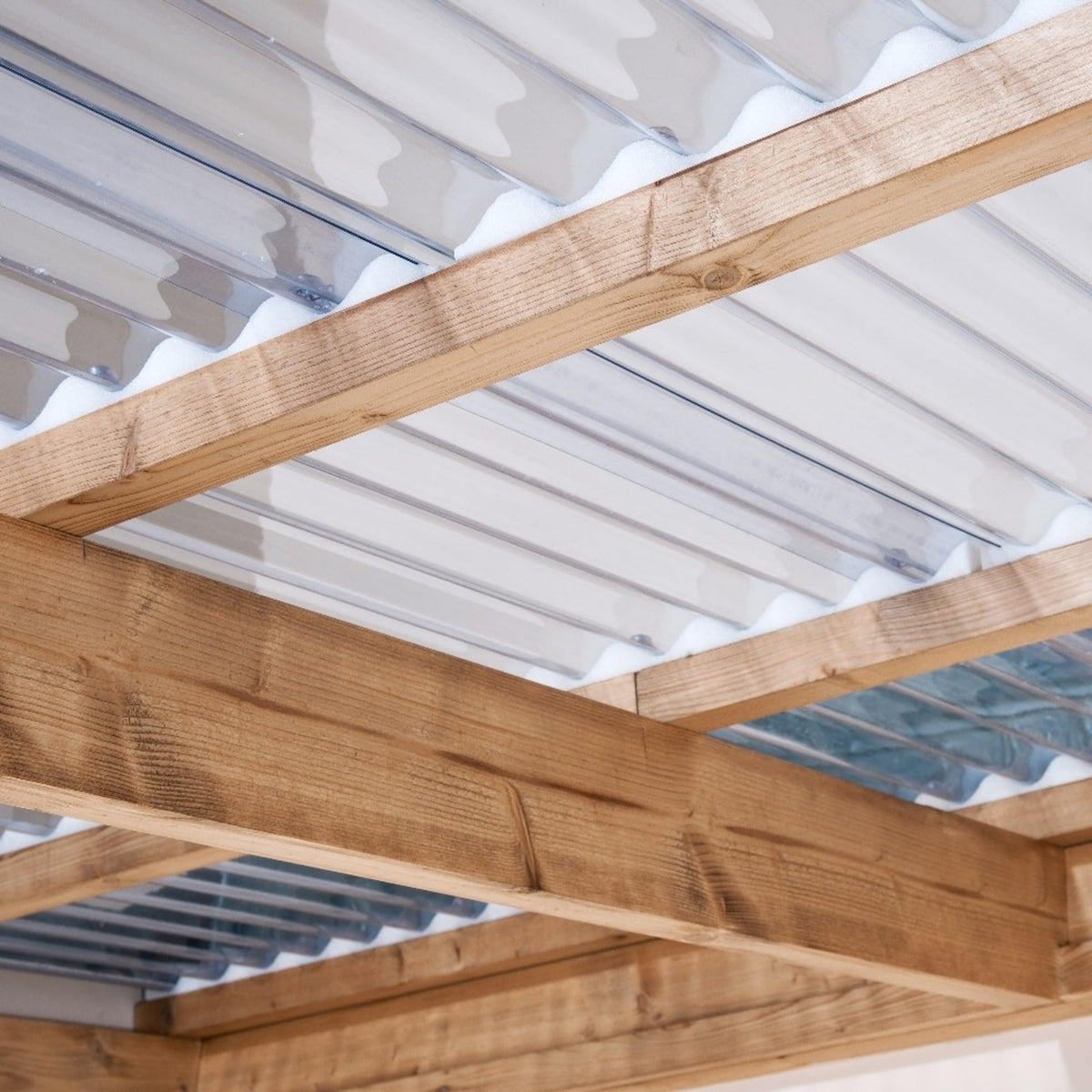 Clear Polycarbonate Roofing Panels 20-Pack 21 in. W x 72 in. L U6212